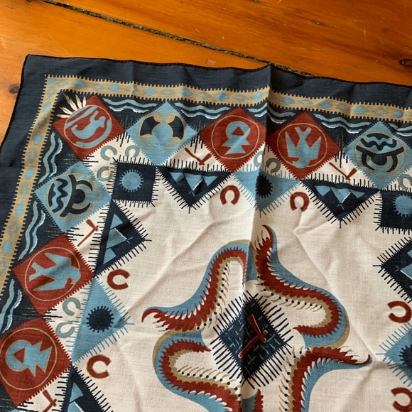 Vintage Western Bandana Scarf - Made in America - Picture 3 of 4
